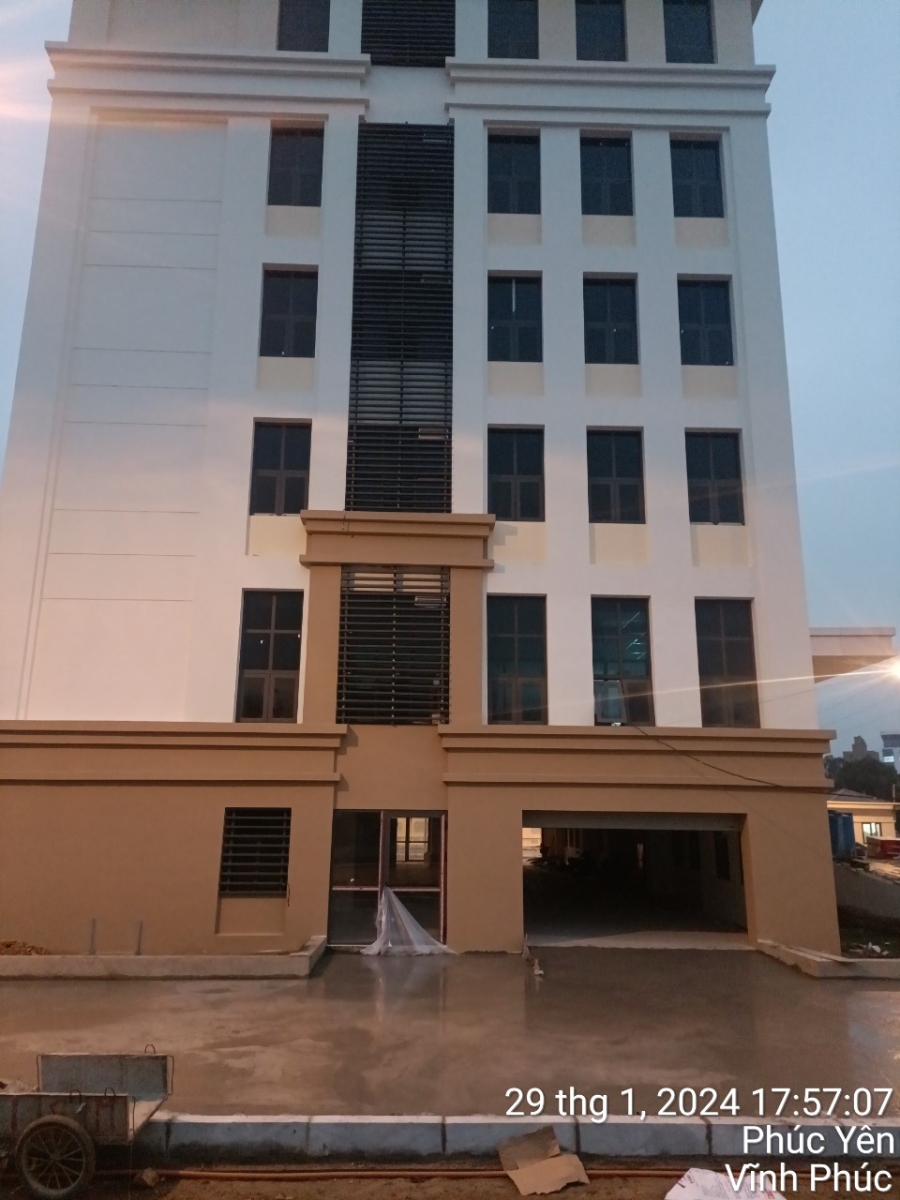Thi công sân đường chi cục thuế Phúc Yên
